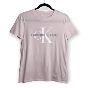 Calvin Klein Jeans Pink Short Sleeve  Tee Shirt
